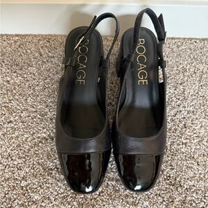 Black Women's Slingback Shoes